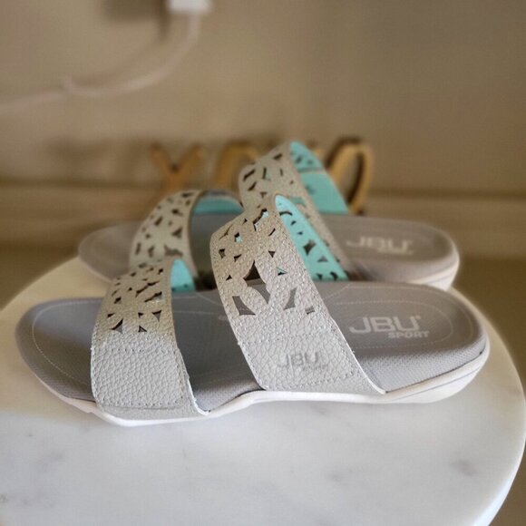 JBU Sport Wildflower Slide Dove Grey Women's Sz 6.5 M - Picture 6 of 9